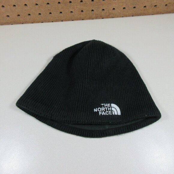The North Face Accessories - The North Face womens solid black fleece lined knit winter hat OS